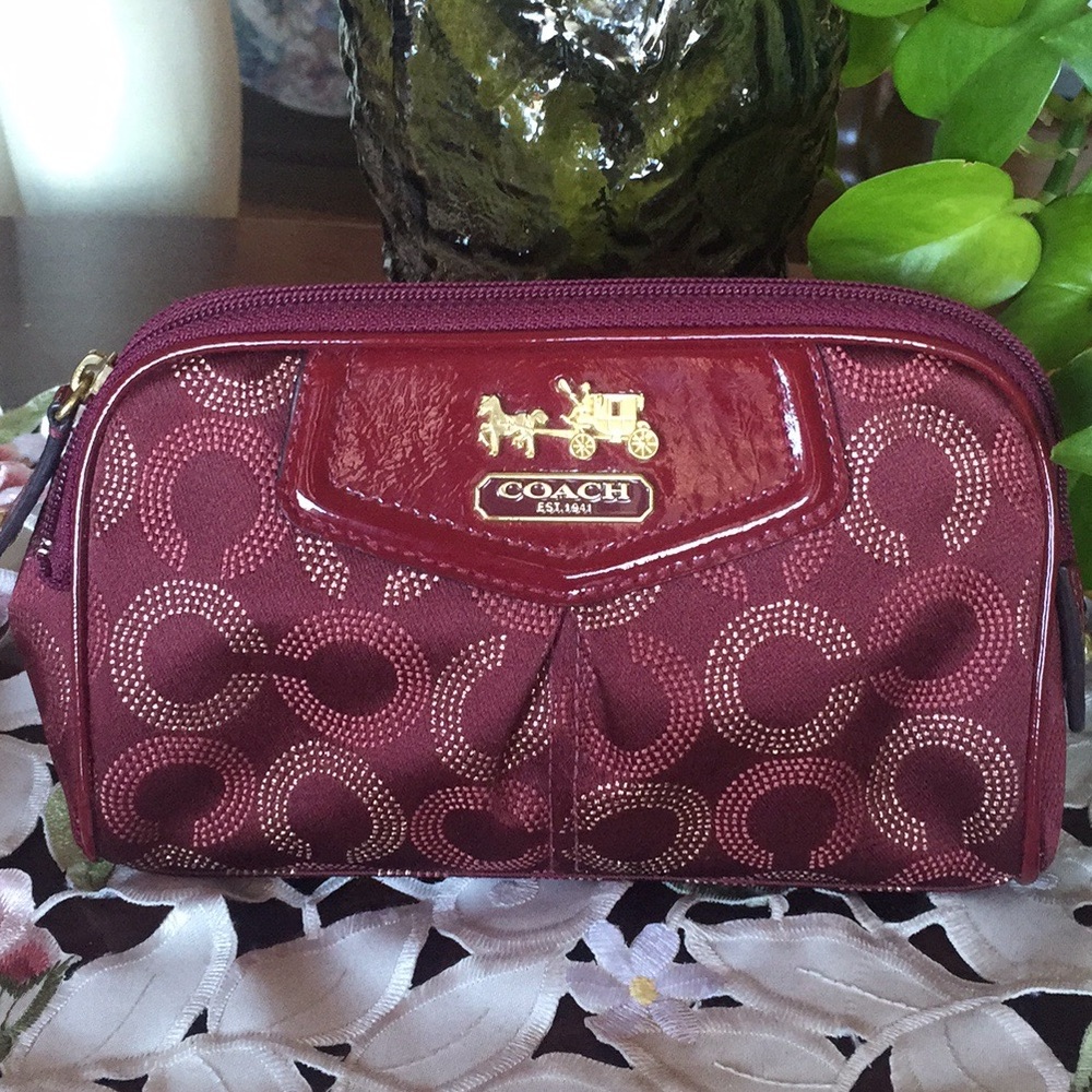 Coach madison op art signature makeup bag